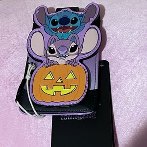 Loungefly Lilo & Stitch Angel & Stitch Pumpkin Cardholder new